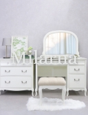 東海家具 ミラーナ ホワイト ブラウン スタイルロココ 東海家具 ミラーナ ホワイト ブラウン